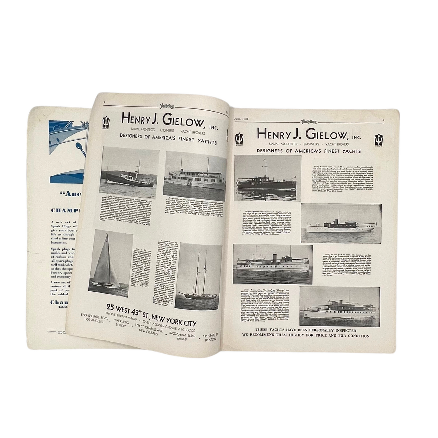 1932 Yachting magazine
