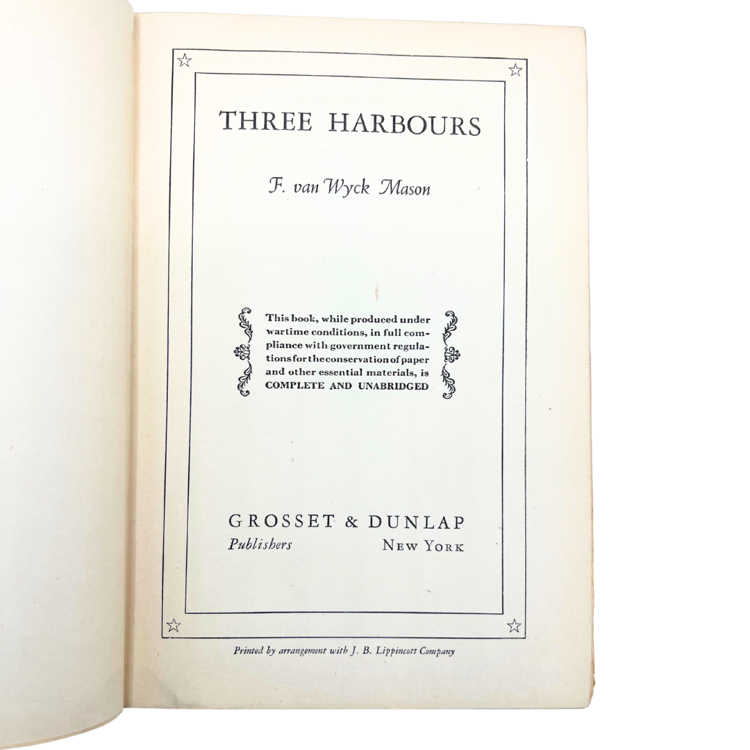1938 book: Three Harbours