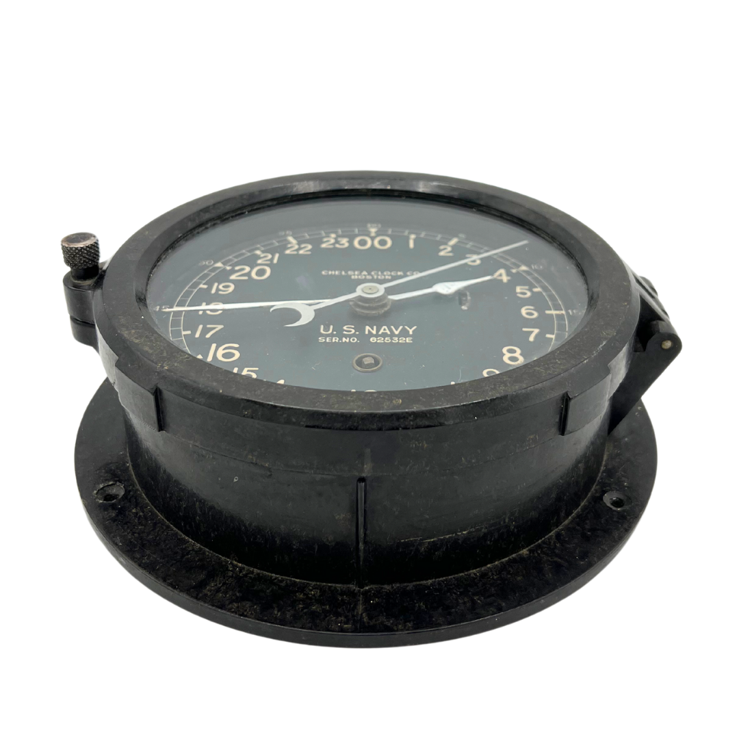 Chelsea US Navy WWII Bakelite ship clock