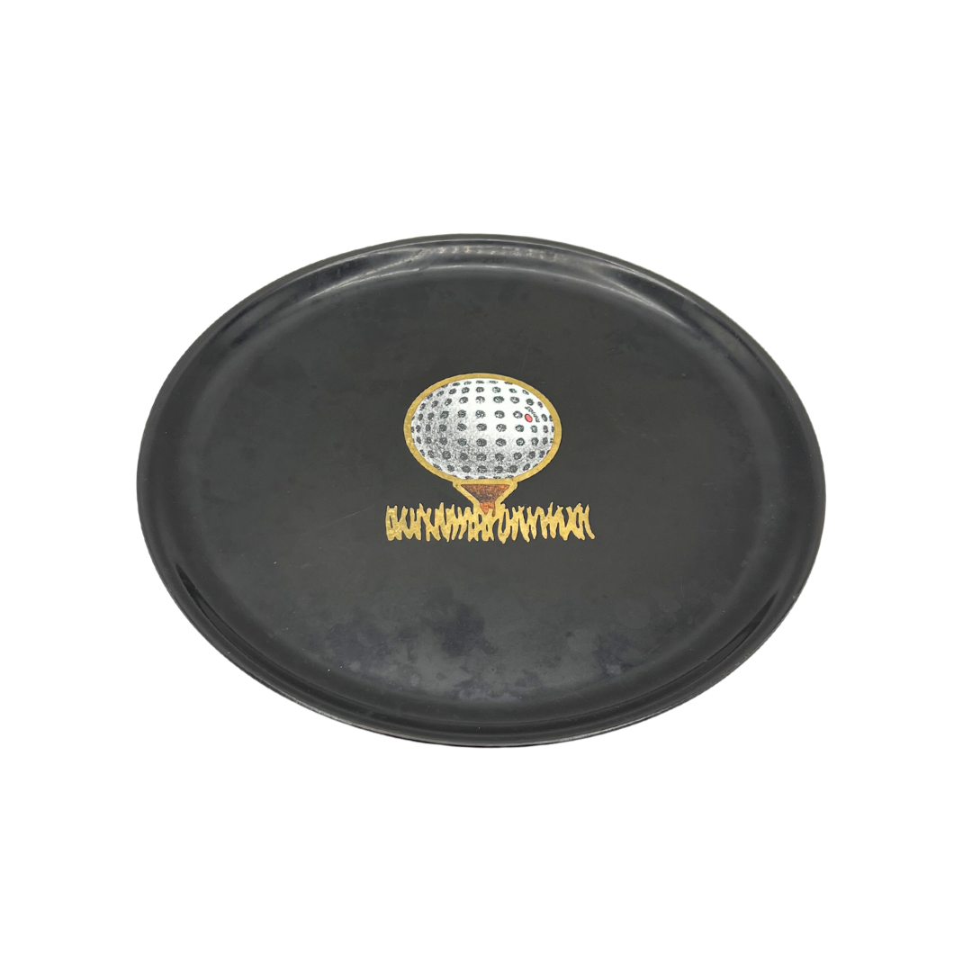 vintage Couroc of Monterey golf tray