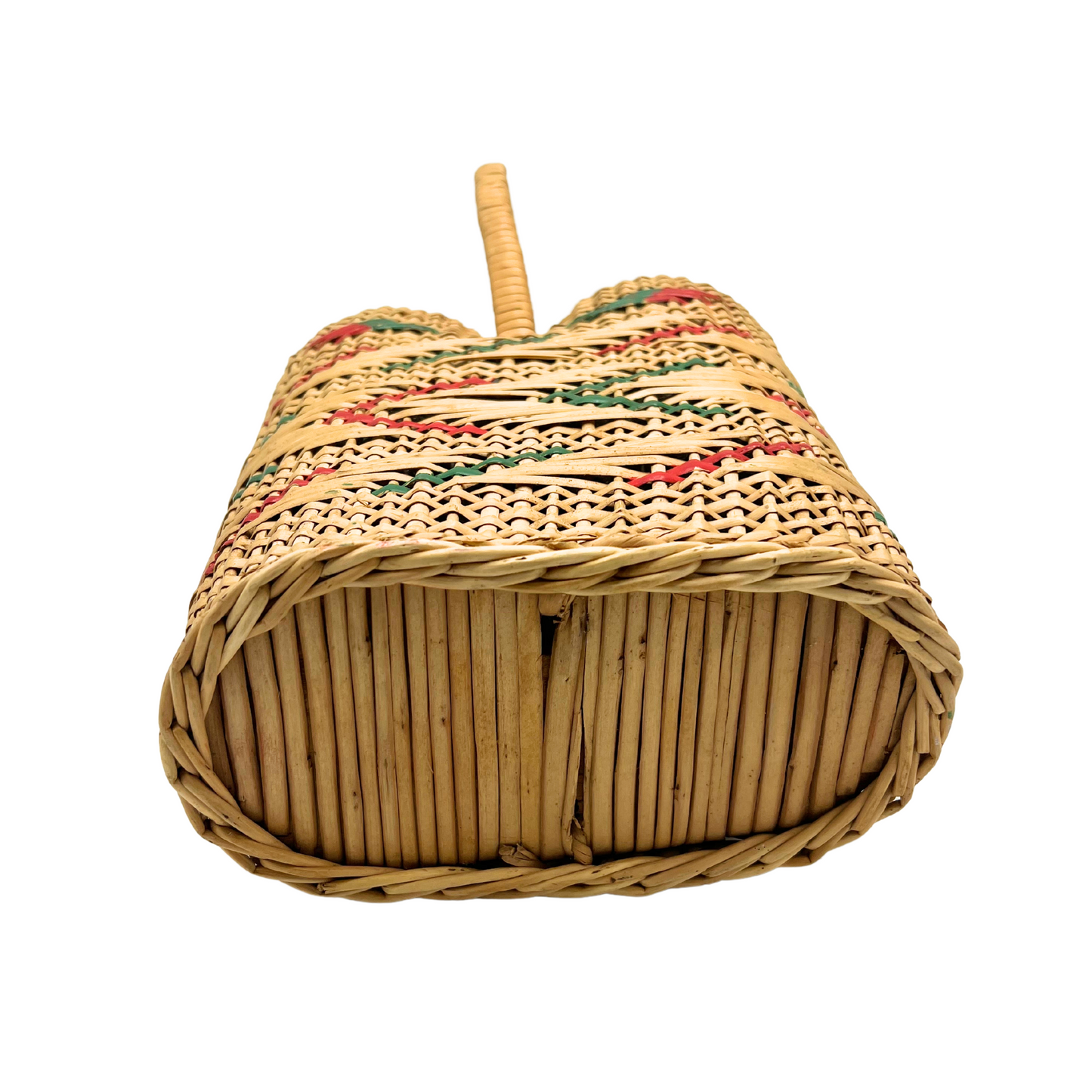 vintage double wicker wrapped bottles