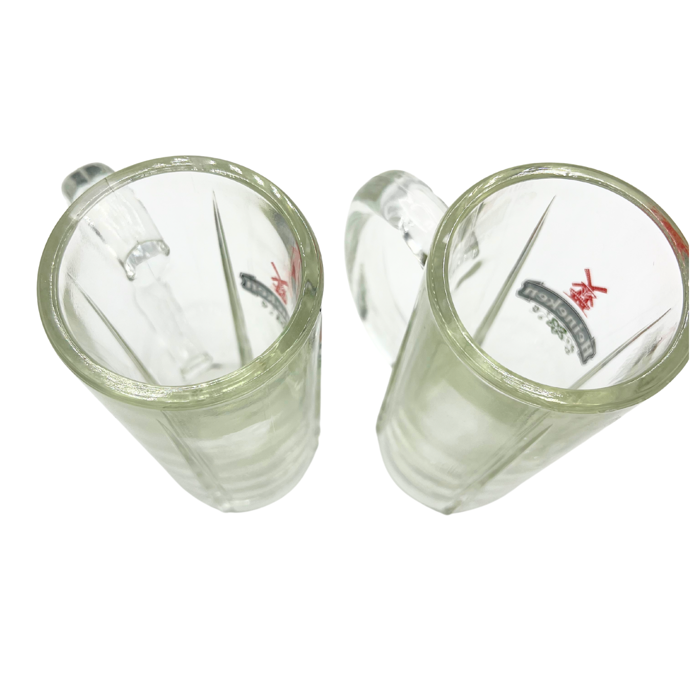 pair of vintage Heineken mugs