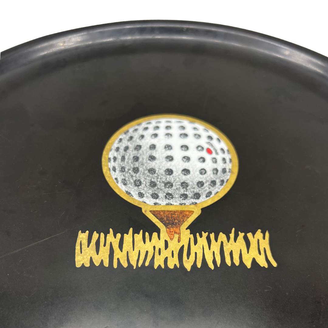 vintage Couroc of Monterey golf tray