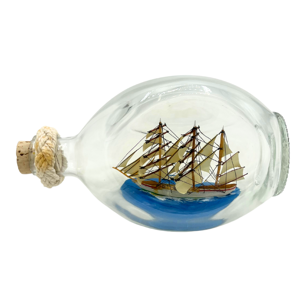 vintage Gorch Fock ship in a bottle