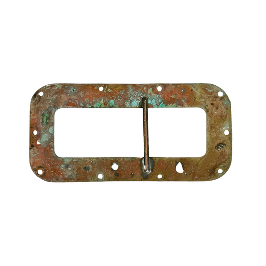 salvaged brass marine window frame