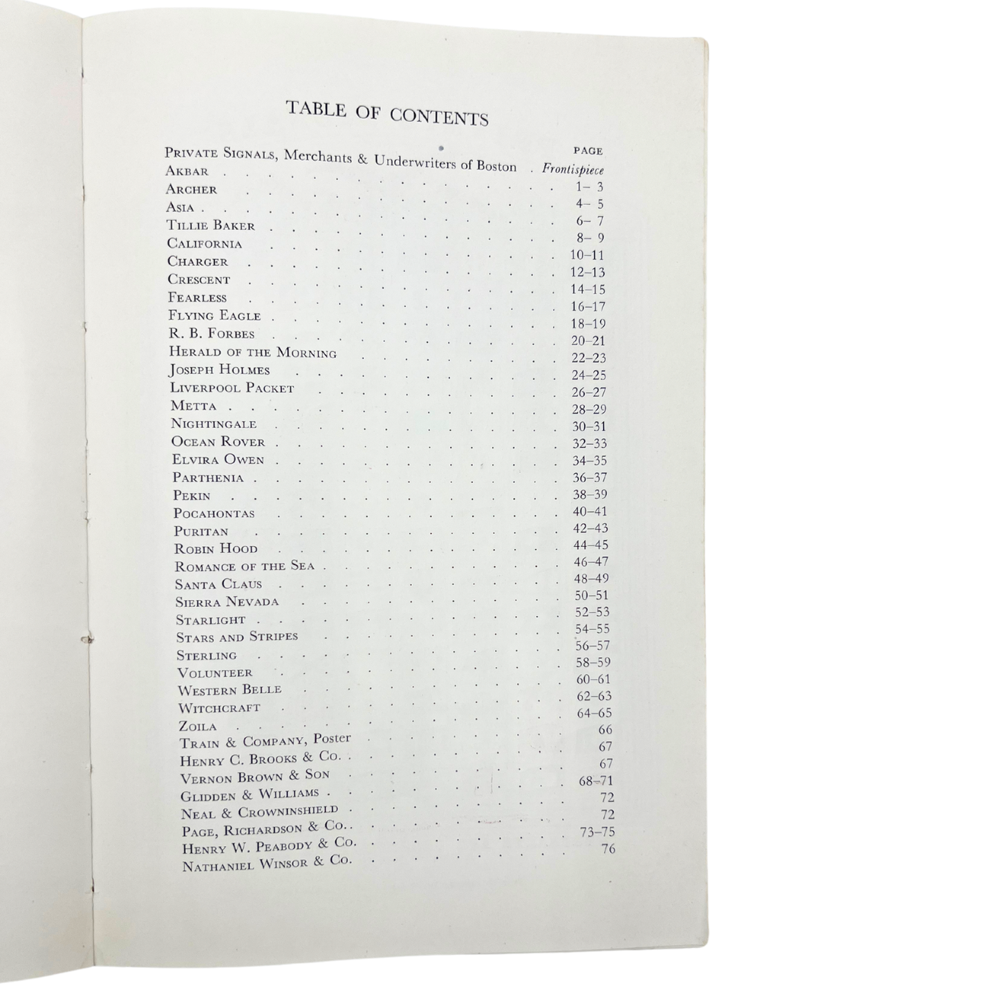 1948 booklet: Yankee Sailing Ship Cards