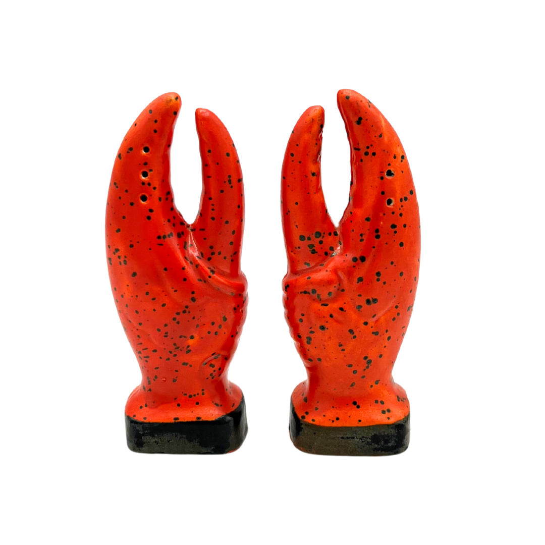 pair of vintage ceramic salt and pepper shakers
