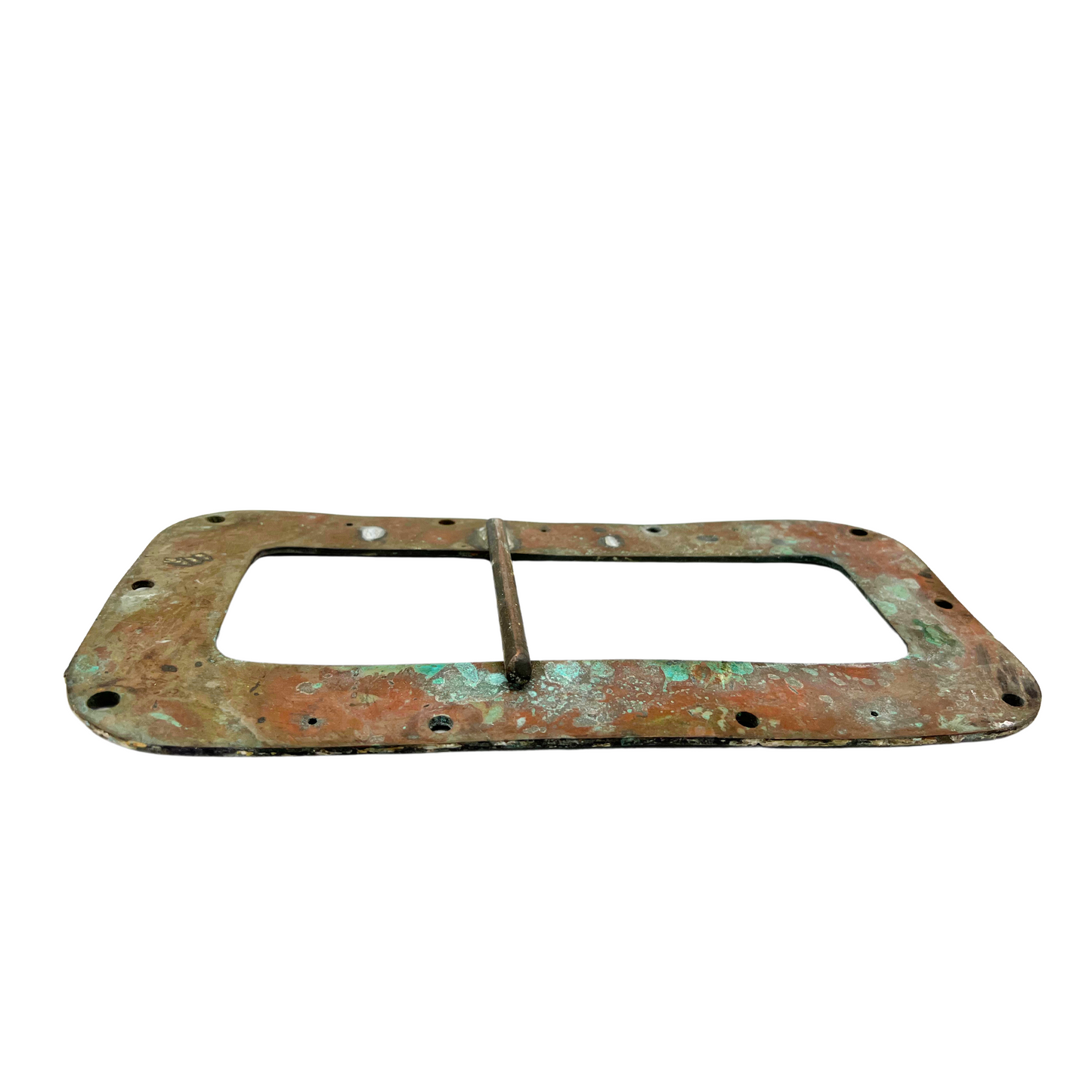 salvaged brass marine window frame