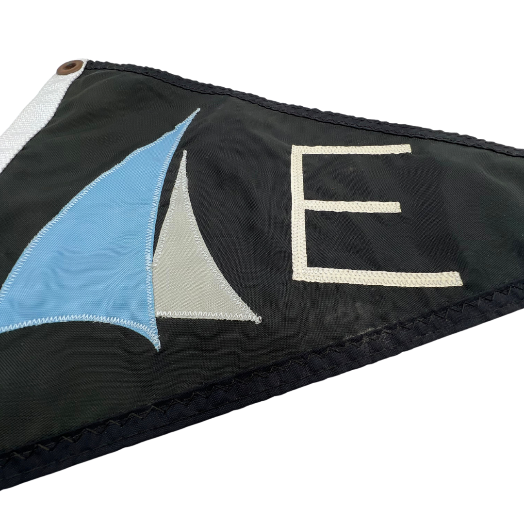 vintage "E" yacht club burgee
