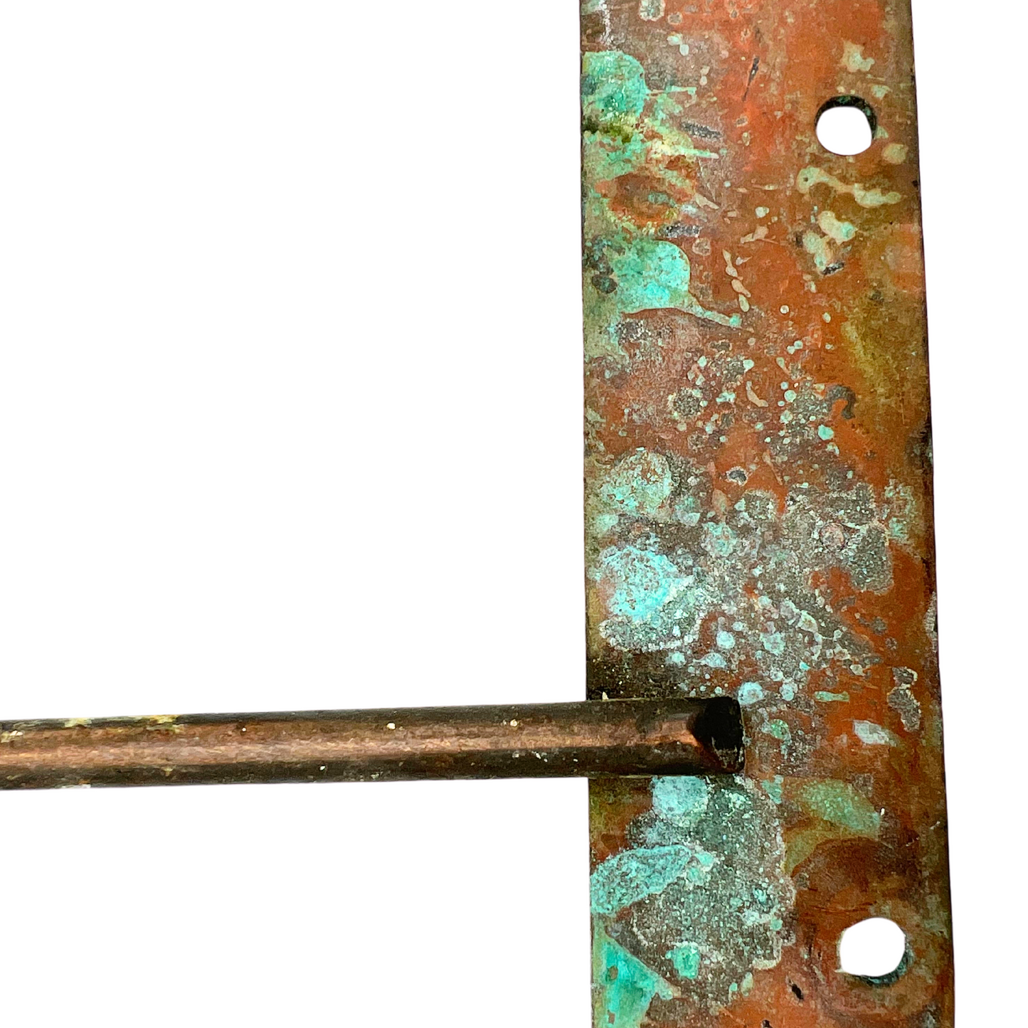 salvaged brass marine window frame