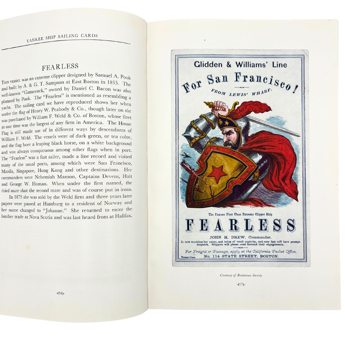 1948 booklet: Yankee Sailing Ship Cards