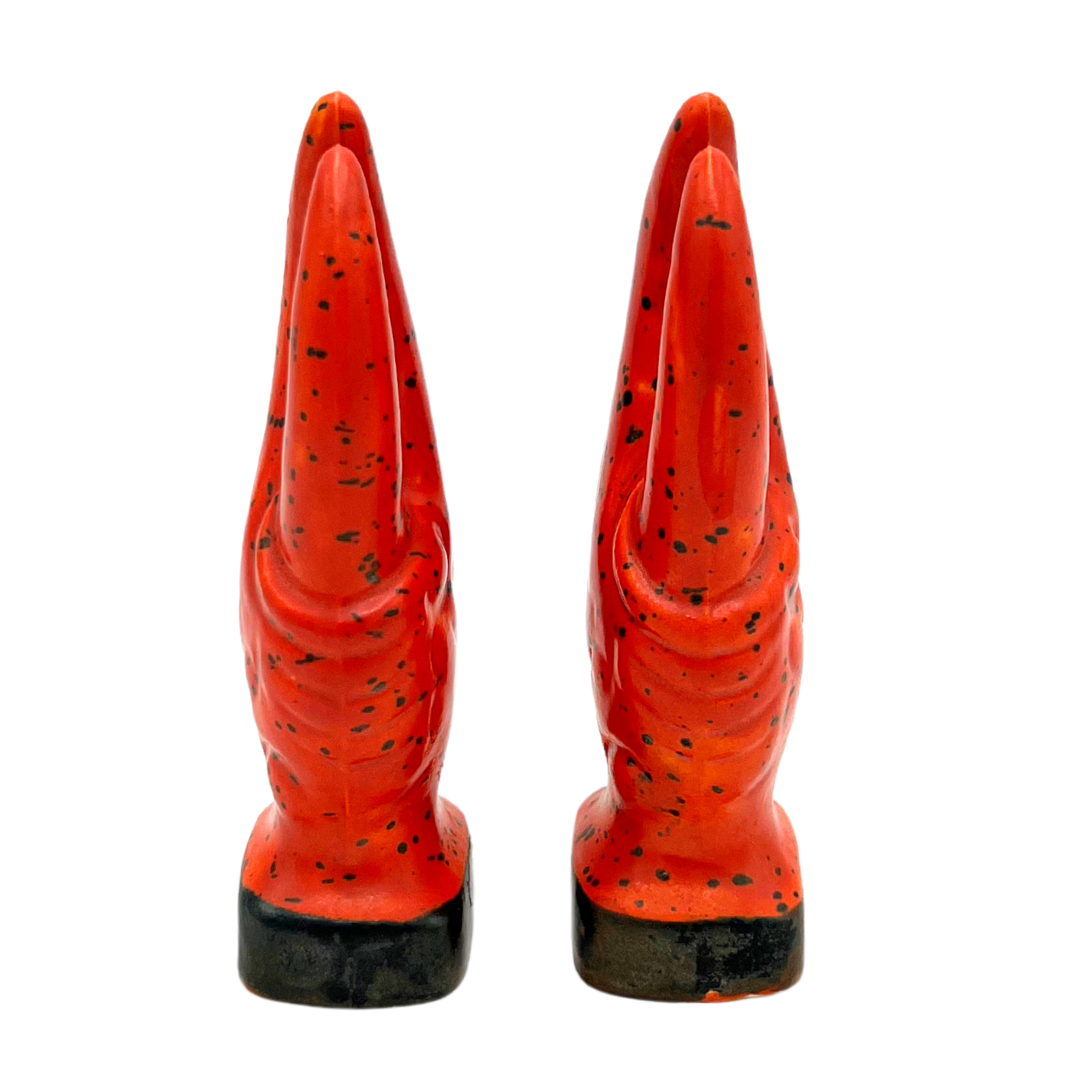 pair of vintage ceramic salt and pepper shakers