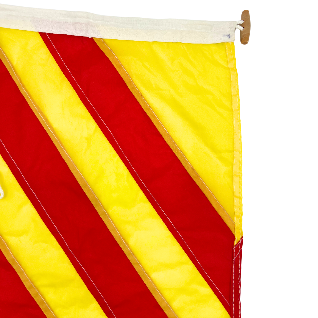 salvaged nautical signal flag - letter Y