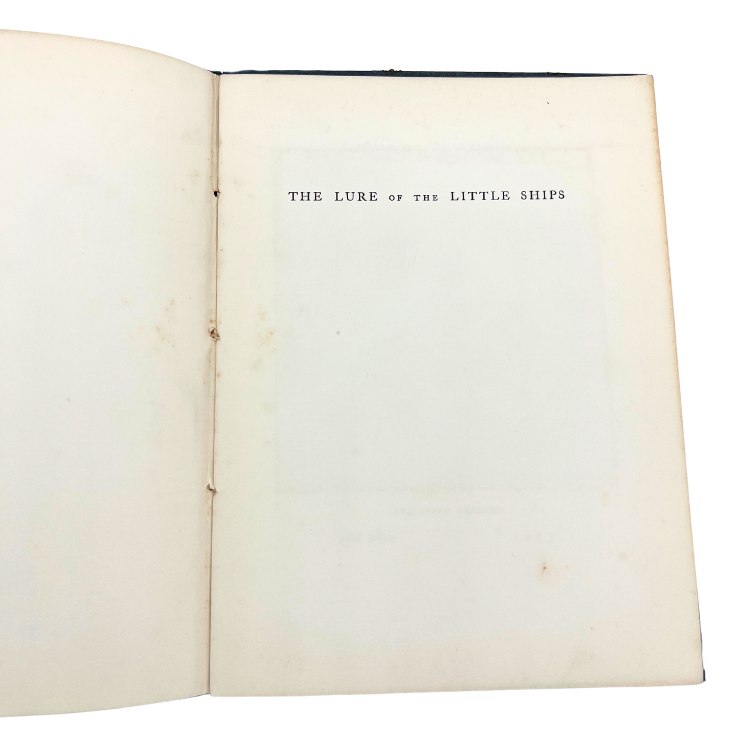 1927 book: The Lure of the Little Ships