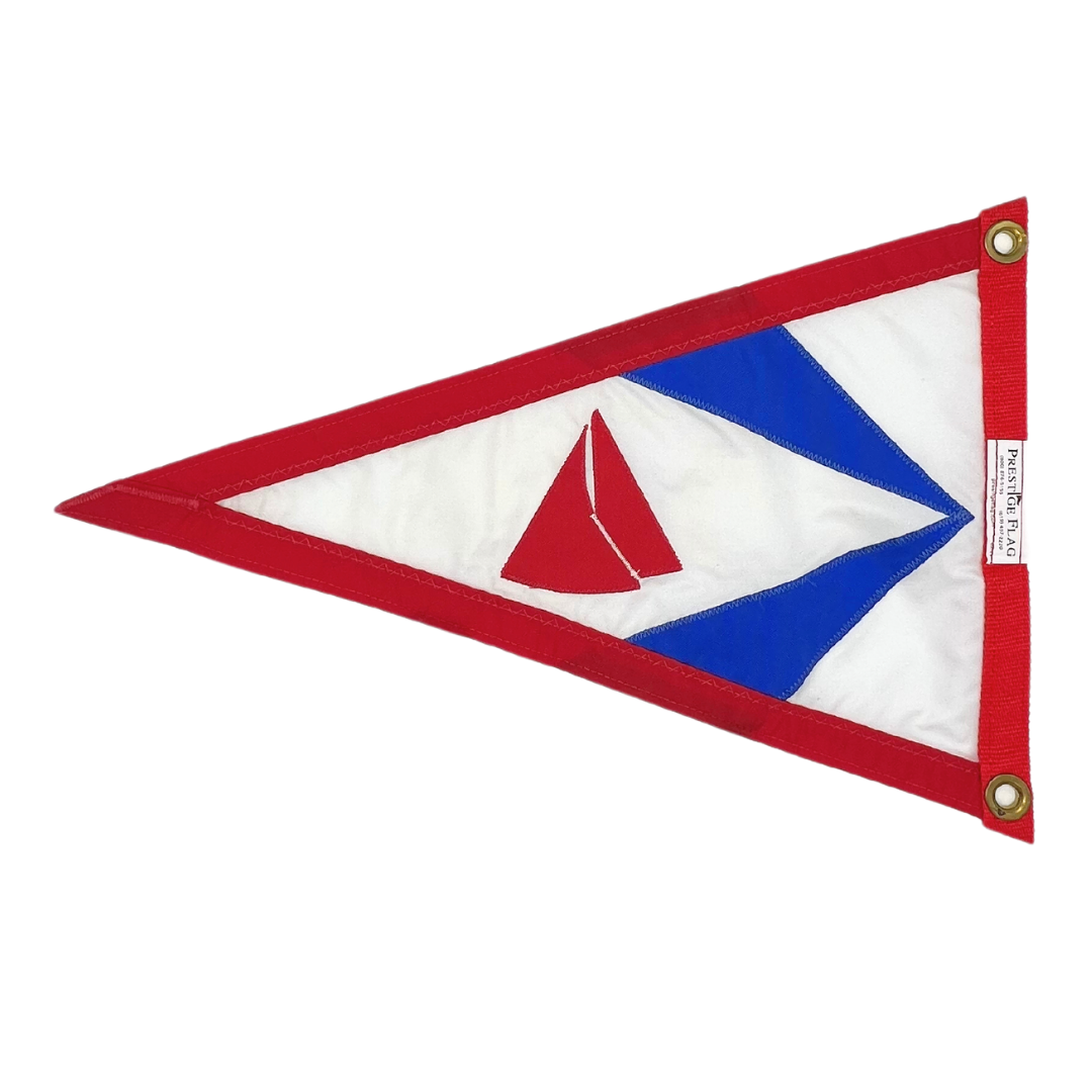 vintage sailboat yacht club burgee