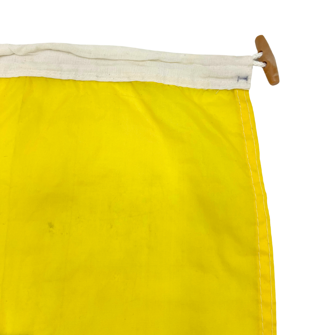 salvaged nautical signal flag - letter I