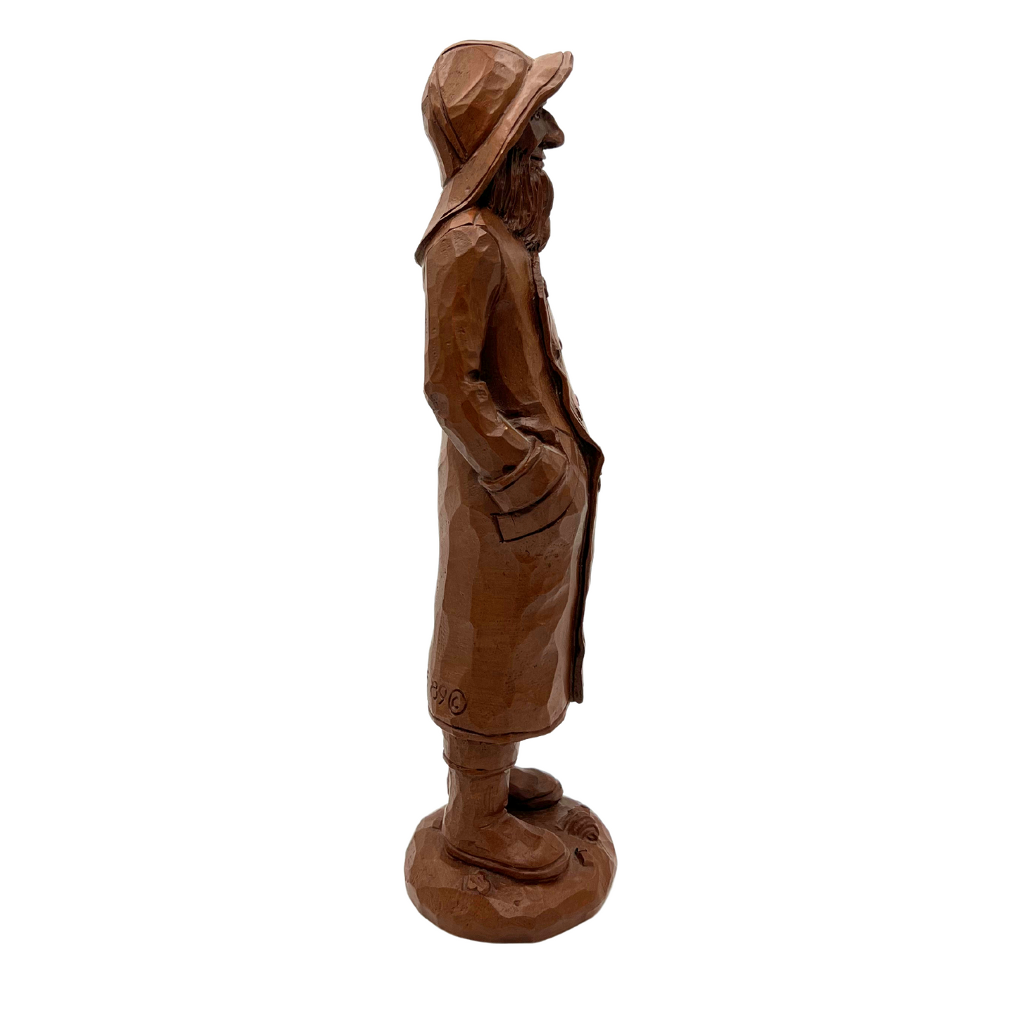 vintage fisherman figurine