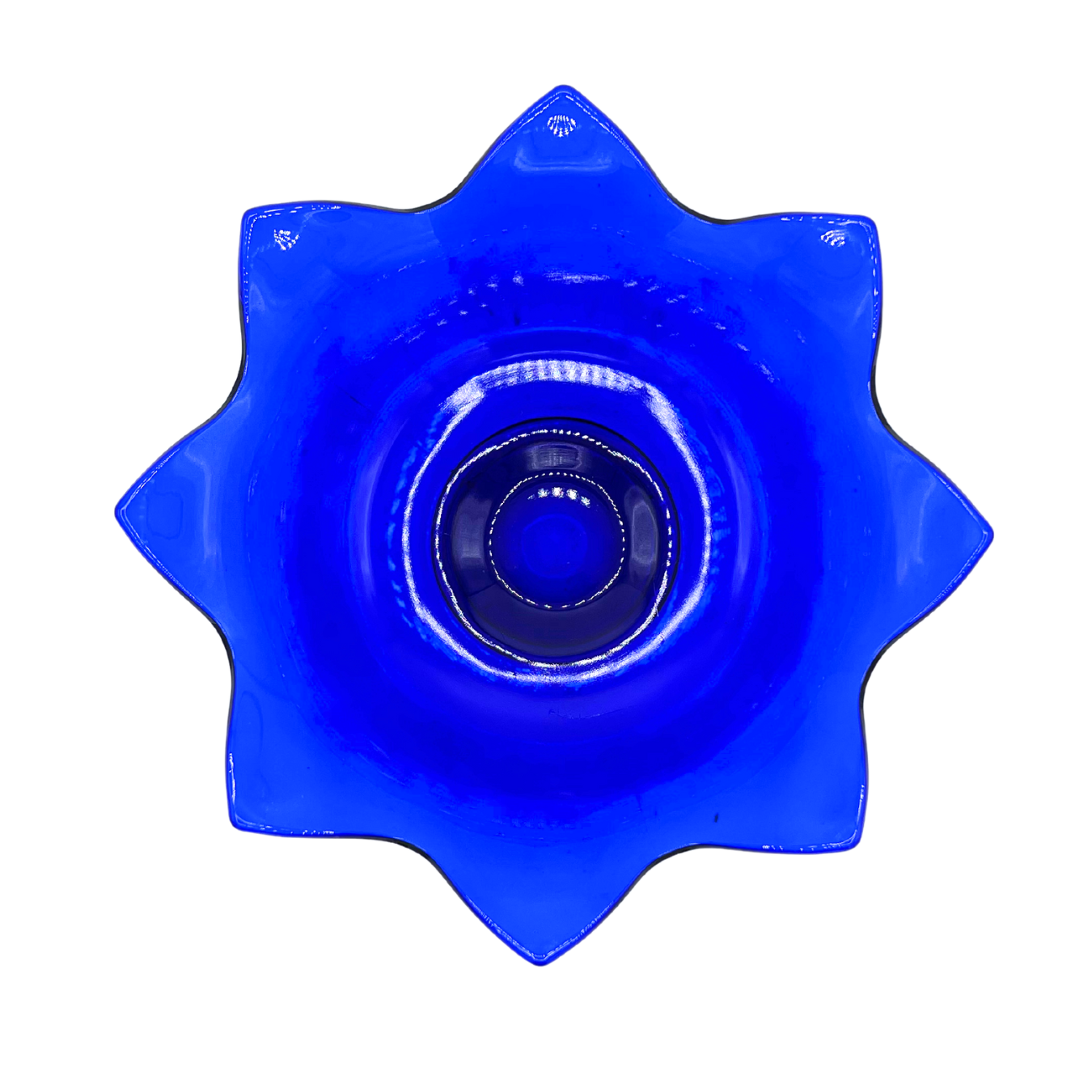 vintage cobalt blue glass bowl