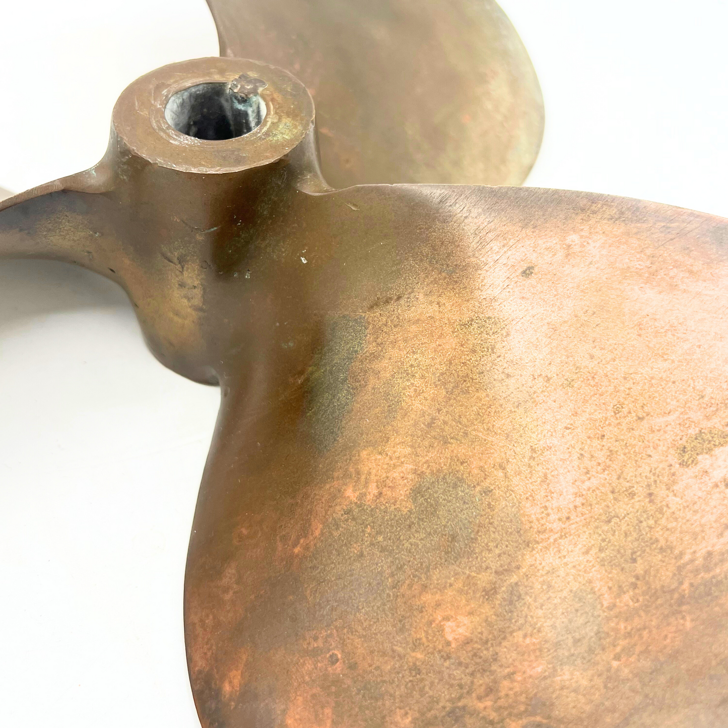 vintage brass propeller