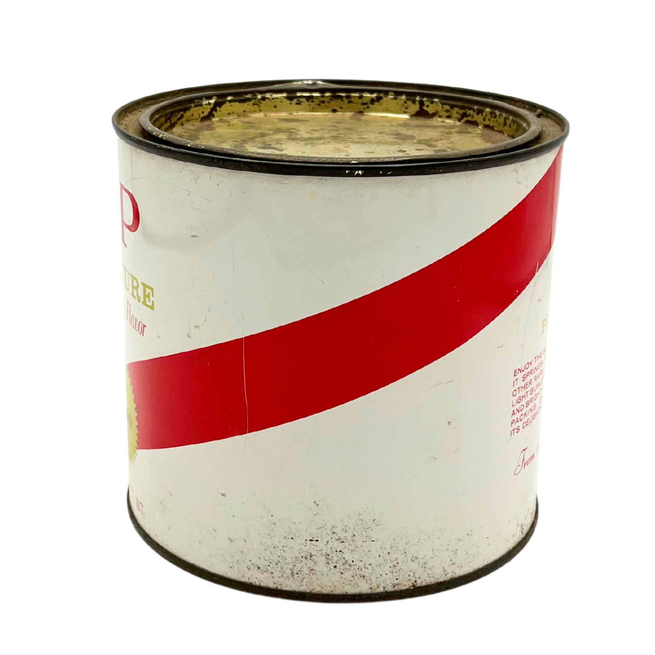 mid-century VIP tobacco tin