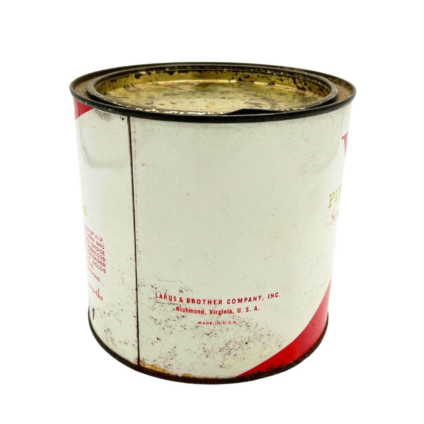 mid-century VIP tobacco tin