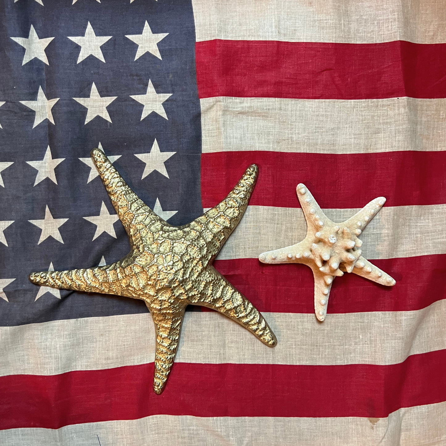 vintage brass starfish