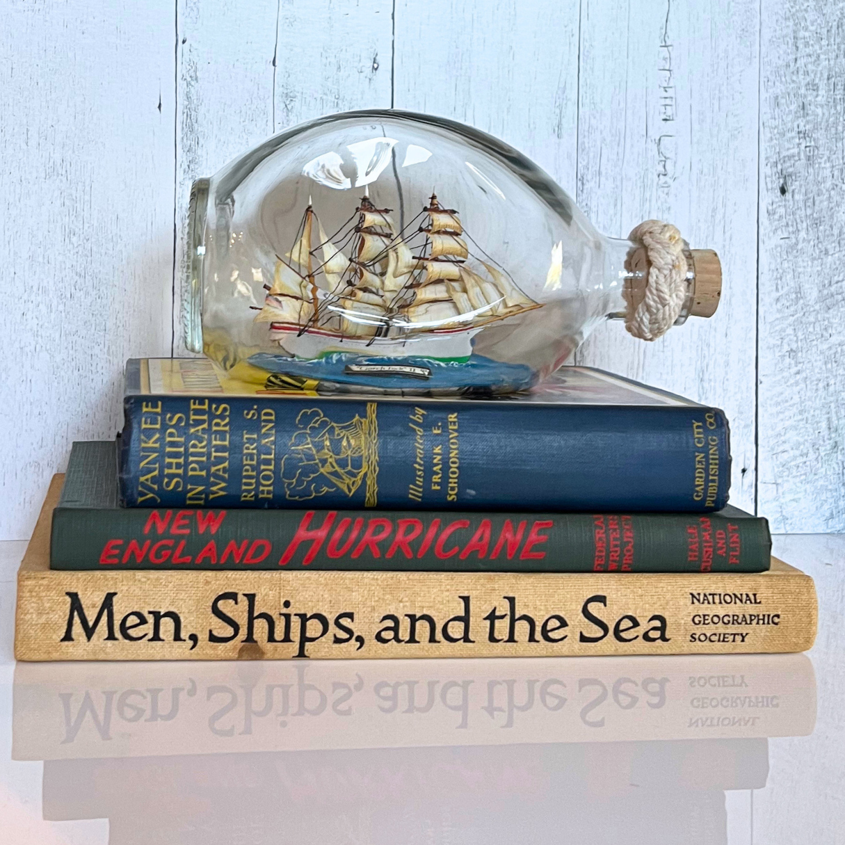 vintage Gorch Fock ship in a bottle