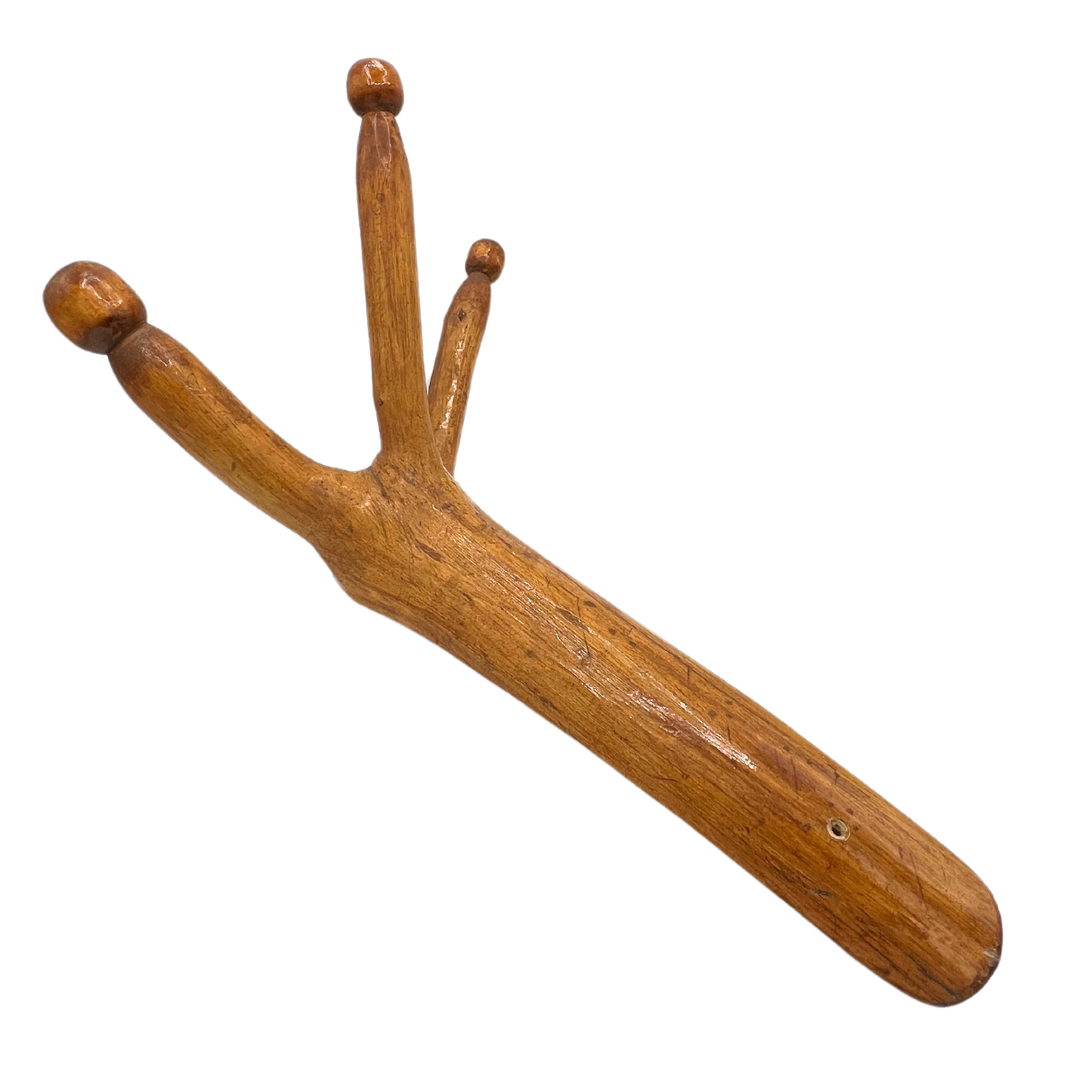 vintage hand-carved branch coat rack
