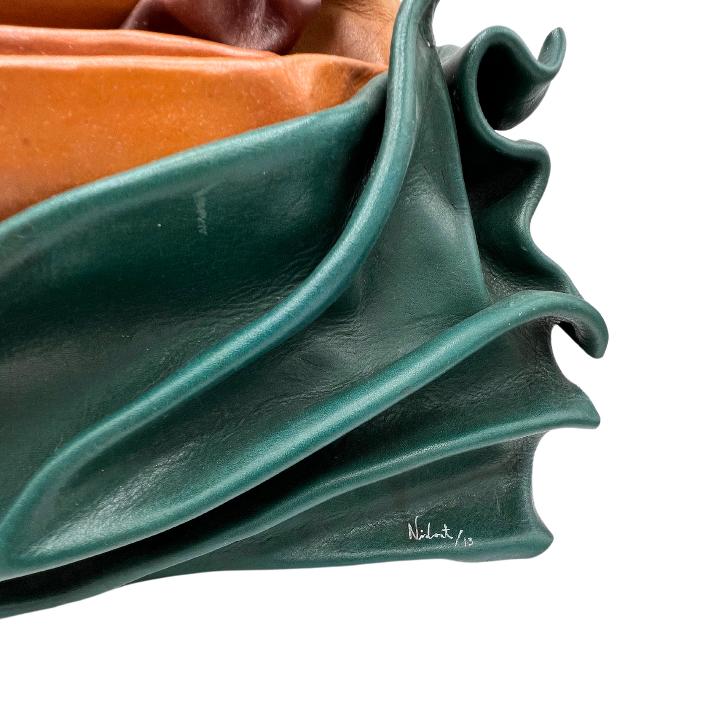 vintage leather sailboat wall hanging