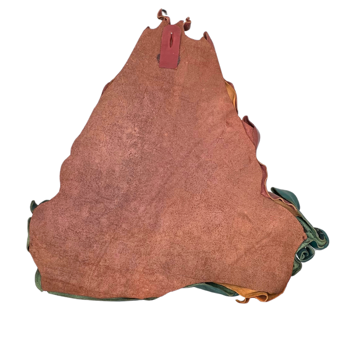vintage leather sailboat wall hanging