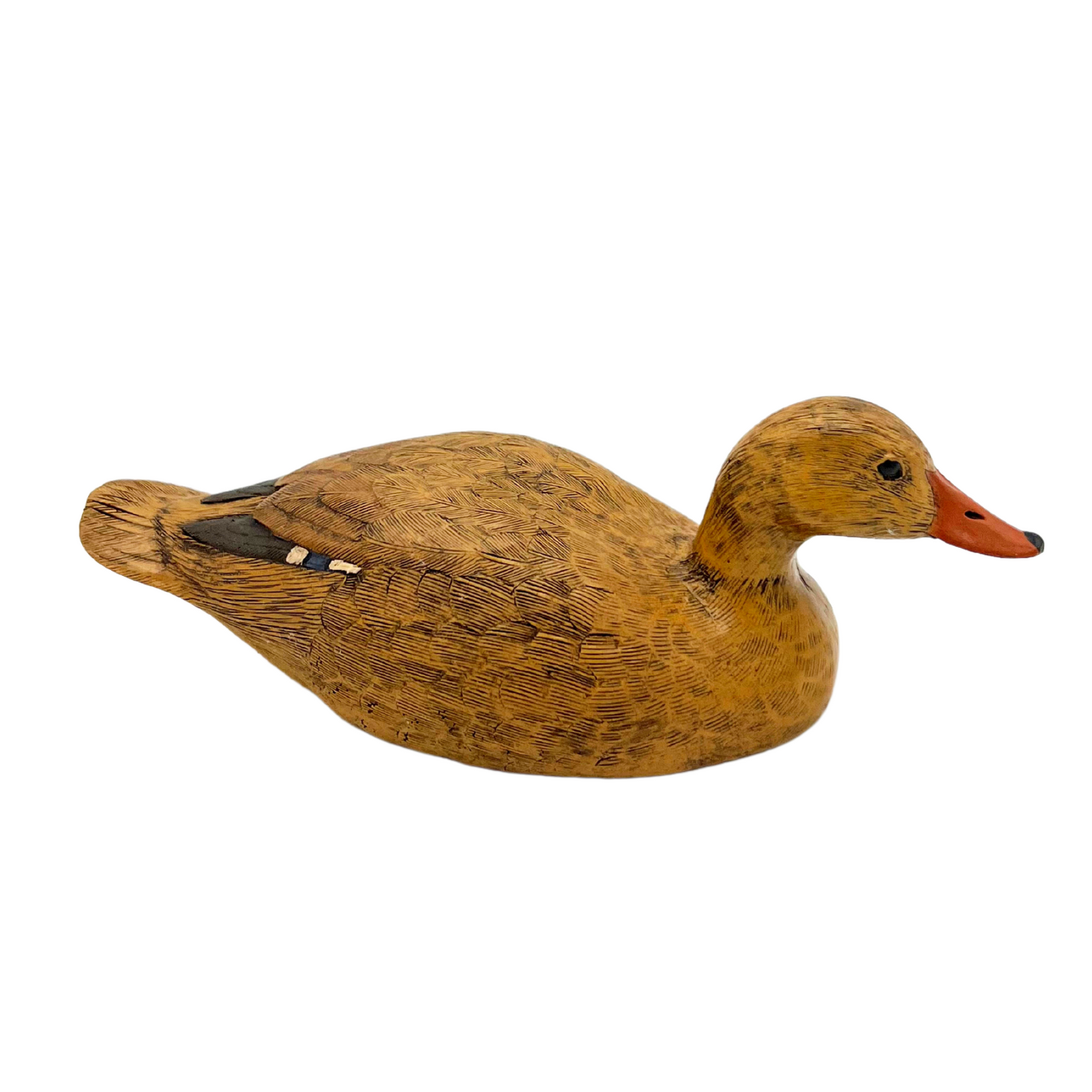 small vintage wooden duck decoy