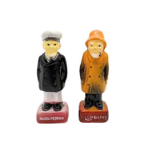 vintage cap'n pepper and old salty shaker set