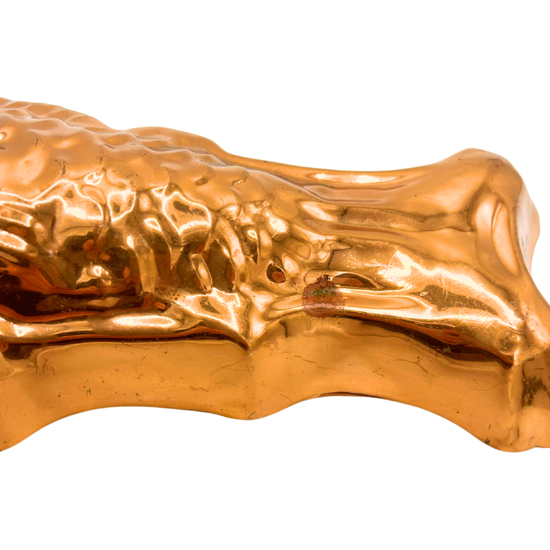 vintage copper fish mold