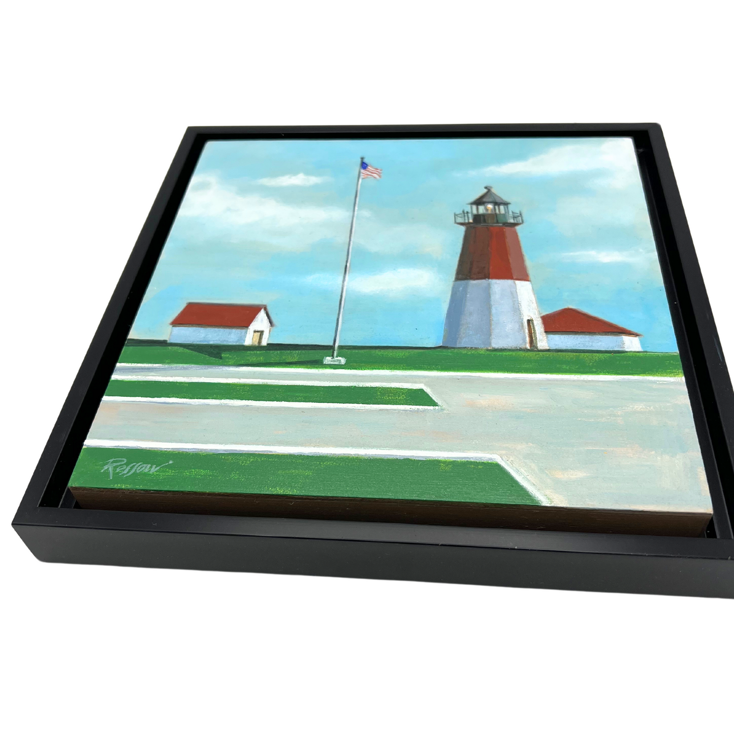 Point Judith lighthouse painting