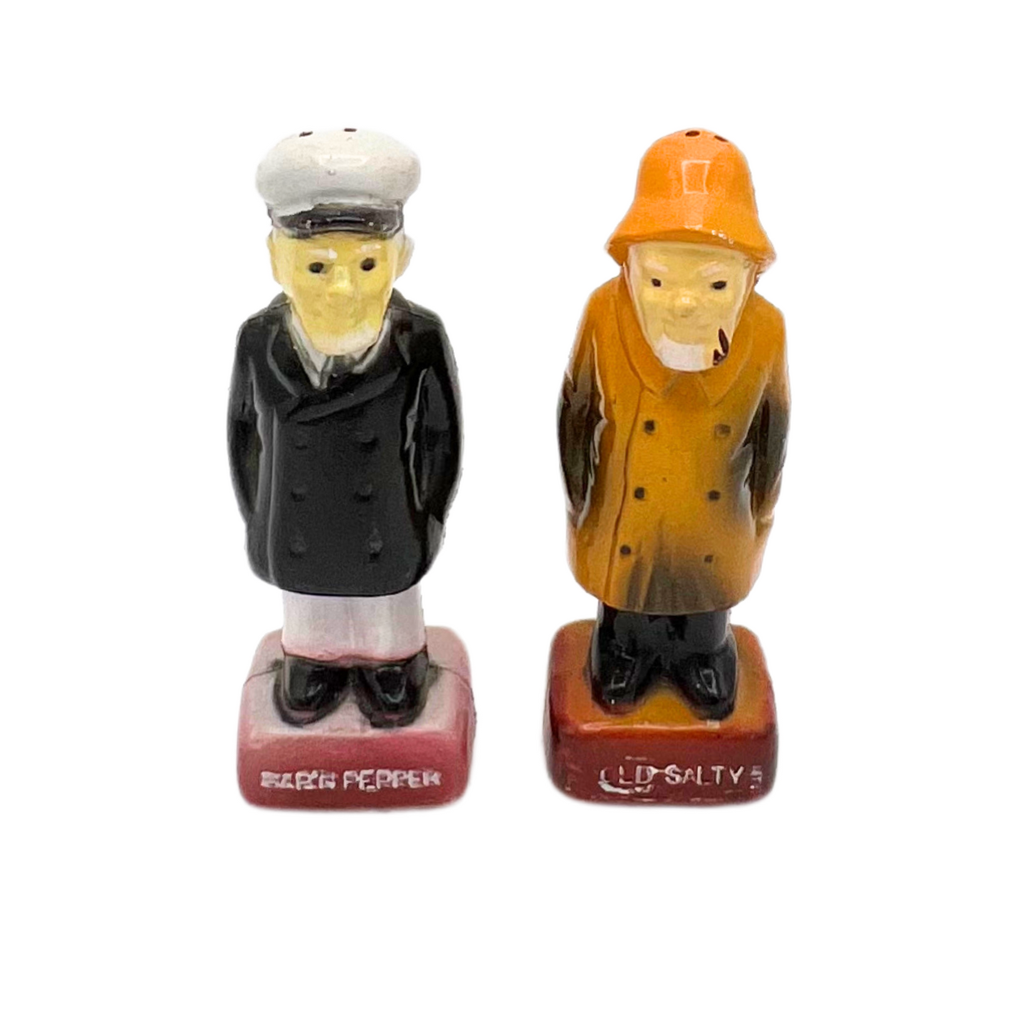 vintage cap'n pepper and old salty shaker set