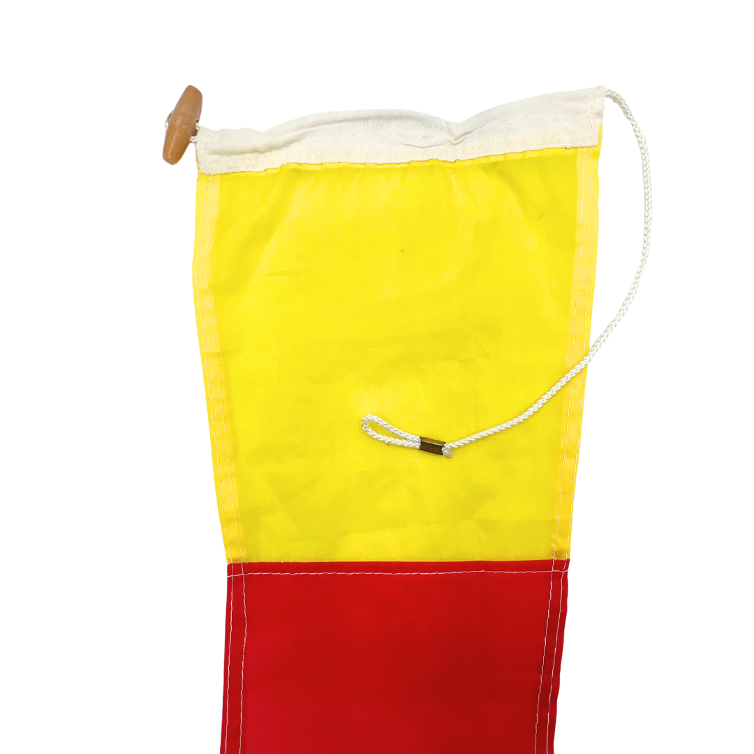 salvaged nautical signal flag - number 0