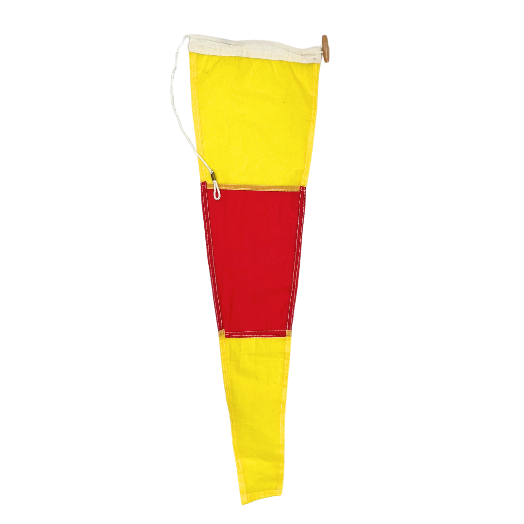 salvaged nautical signal flag - number 0