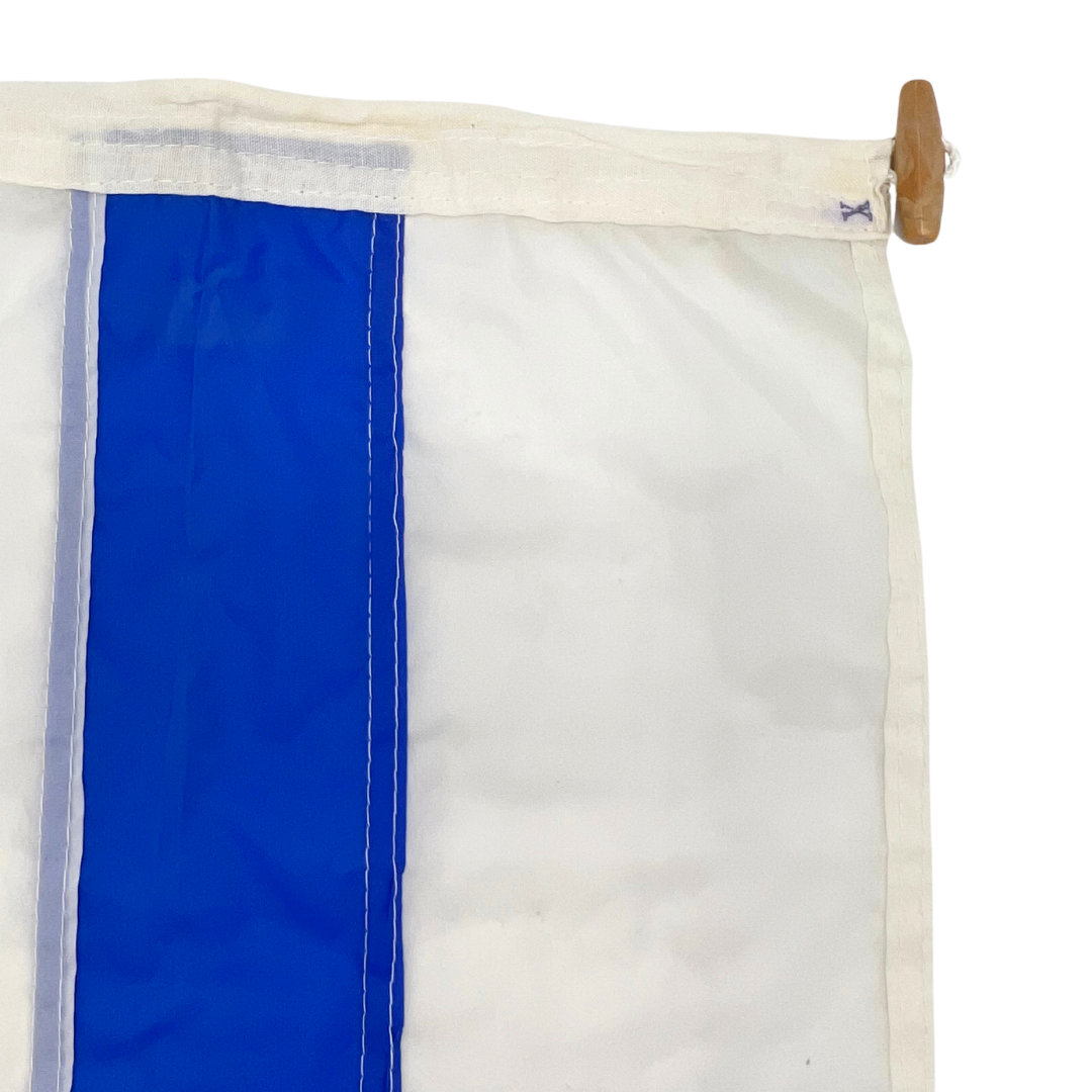 salvaged nautical signal flag - letter X