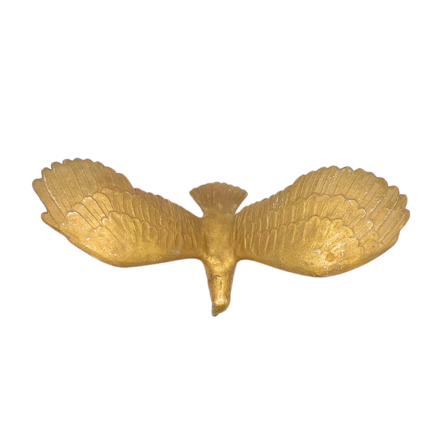 vintage gold metal eagle topper