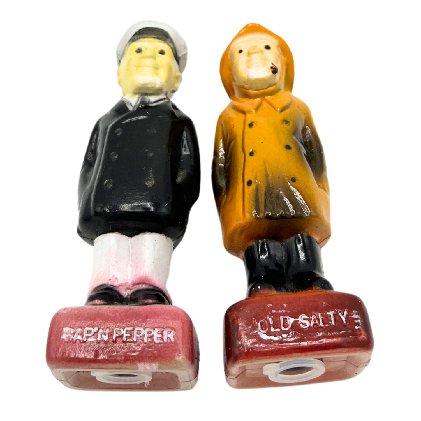 vintage cap'n pepper and old salty shaker set