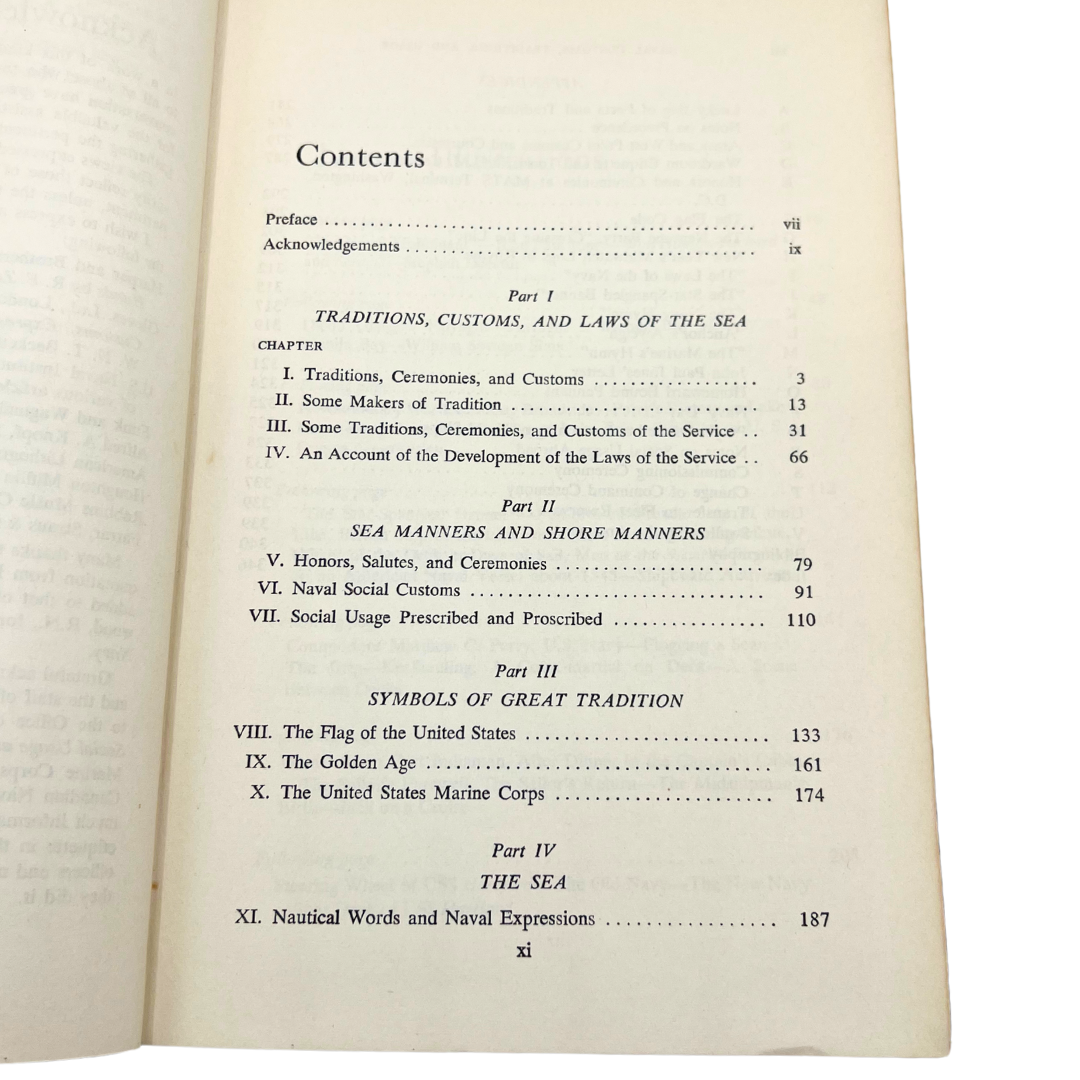 1960 book: Naval Customs Traditions and Usage
