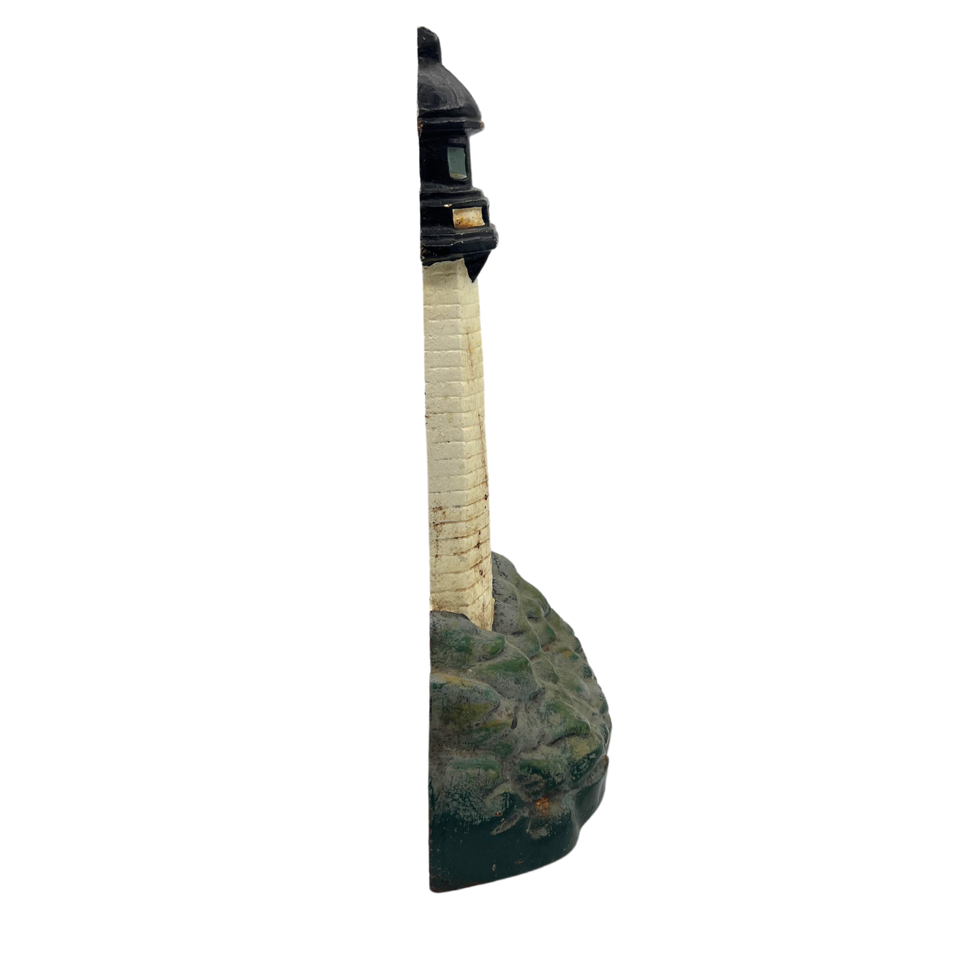 large vintage cast iron lighthouse door stop