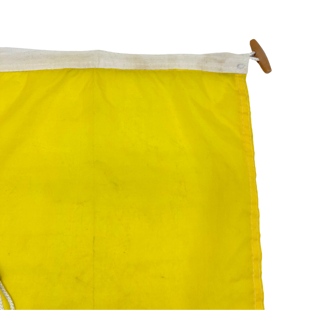 salvaged nautical signal flag - letter Q