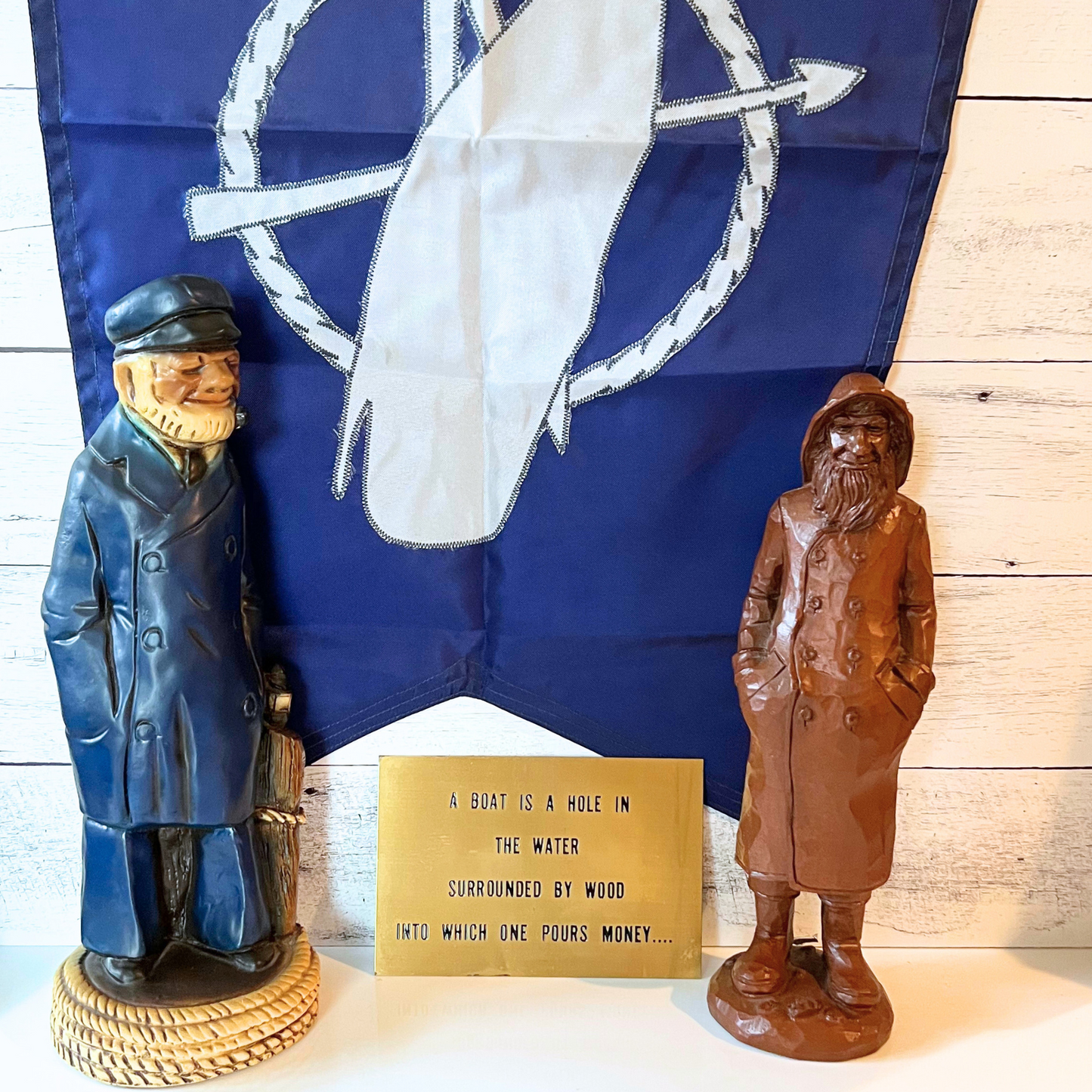 vintage fisherman figurine