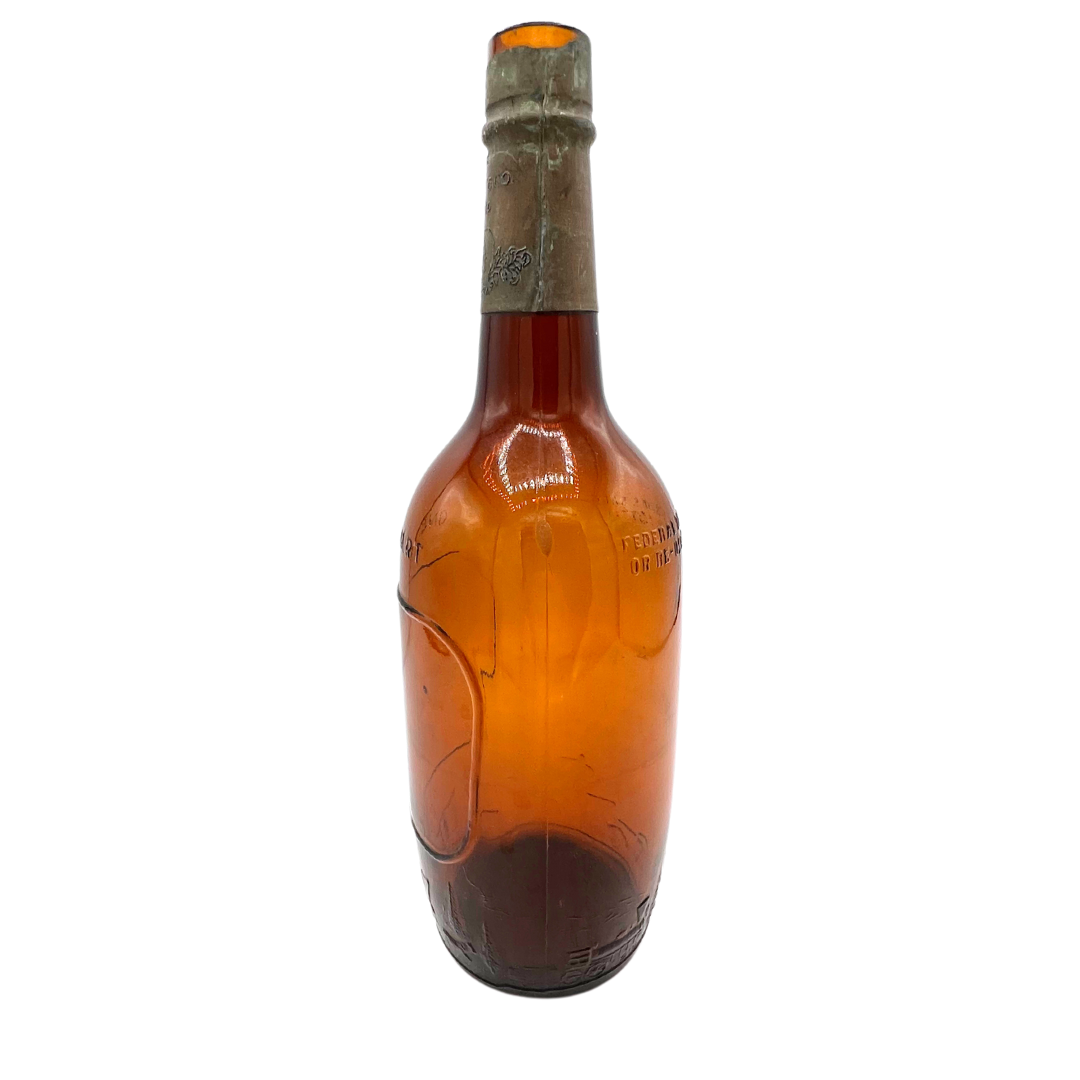 vintage Barclay & Co Limited amber whiskey bottle