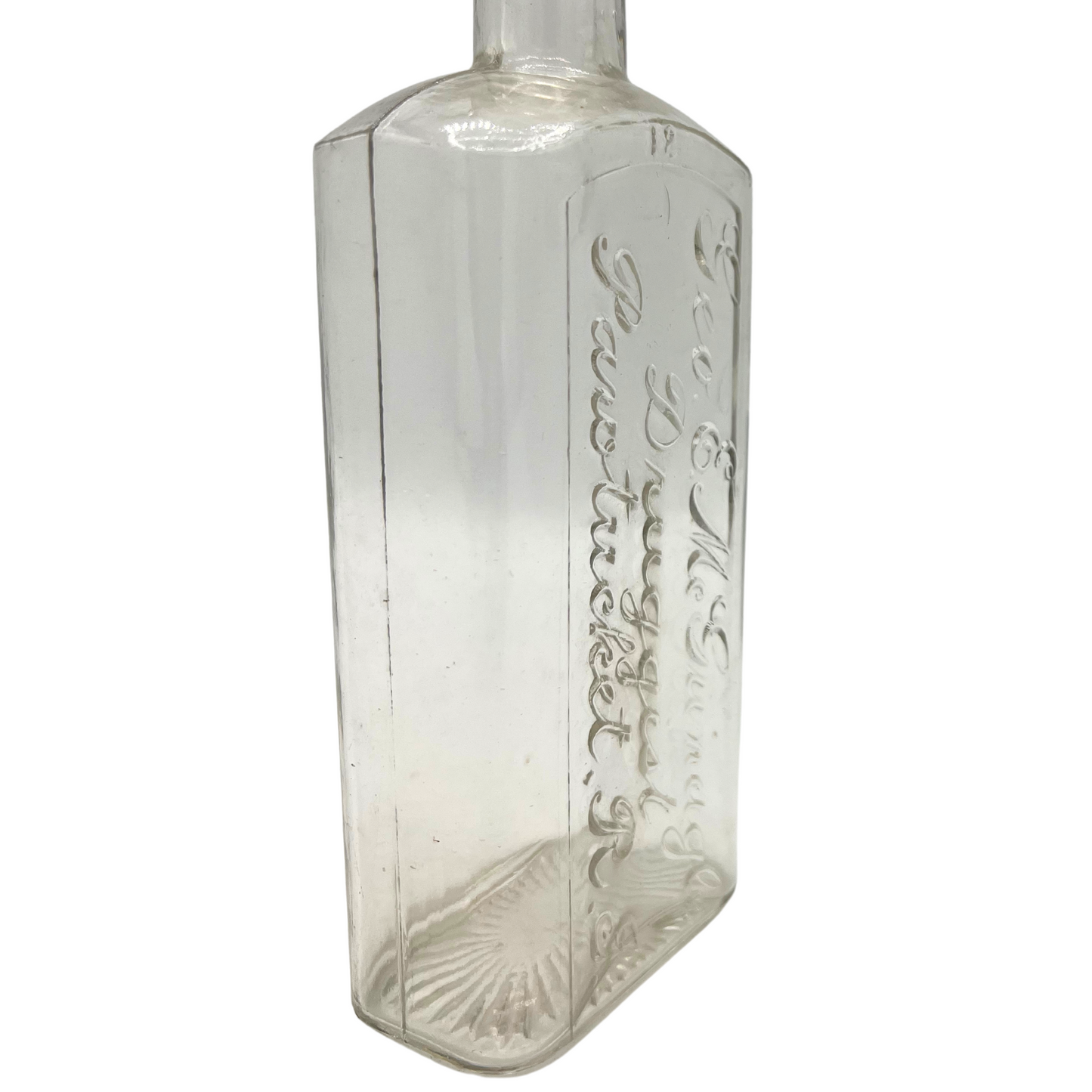 antique Pawtucket, Rhode Island druggists bottle