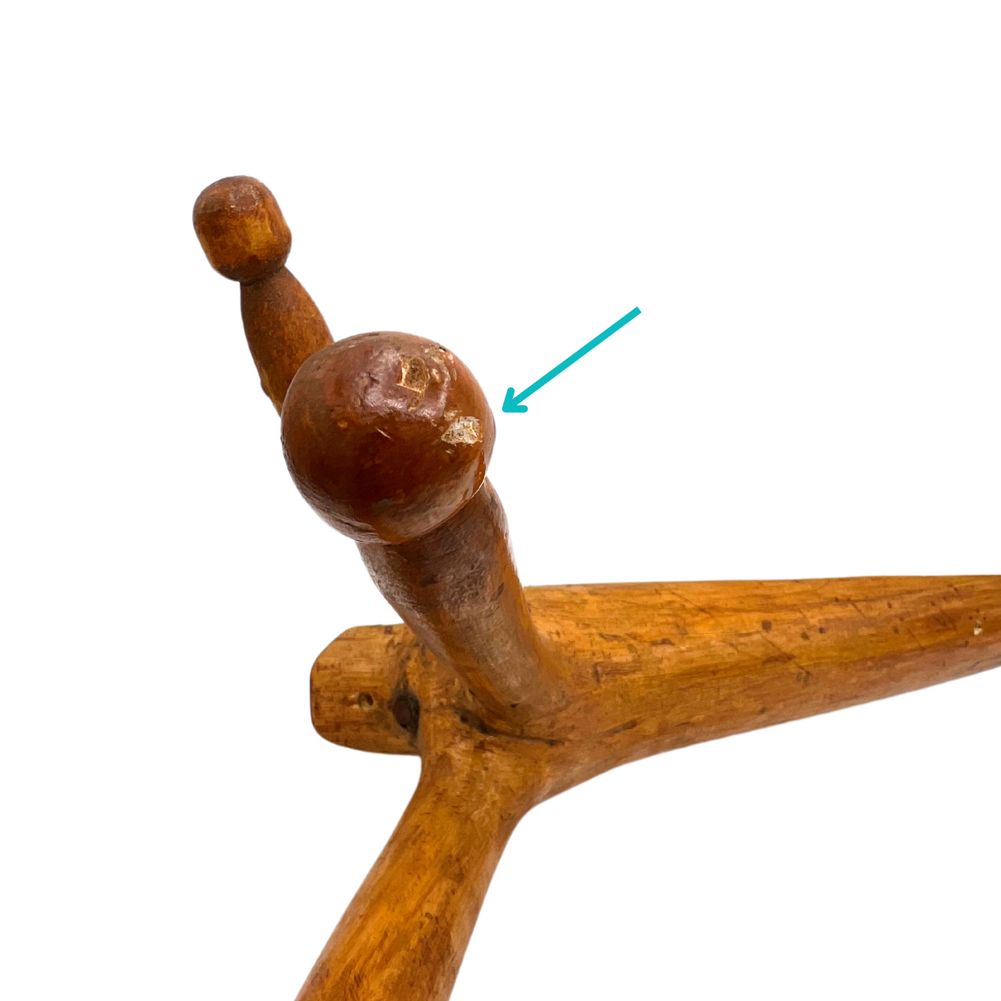 vintage hand-carved branch coat rack