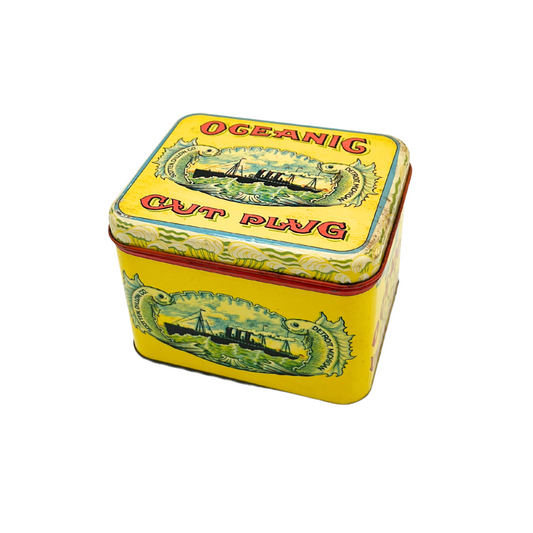 1970s Oceanic Cut Plug tobacco tin