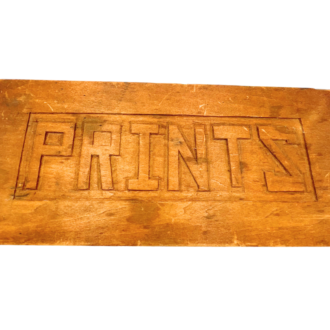 vintage carved wooden box