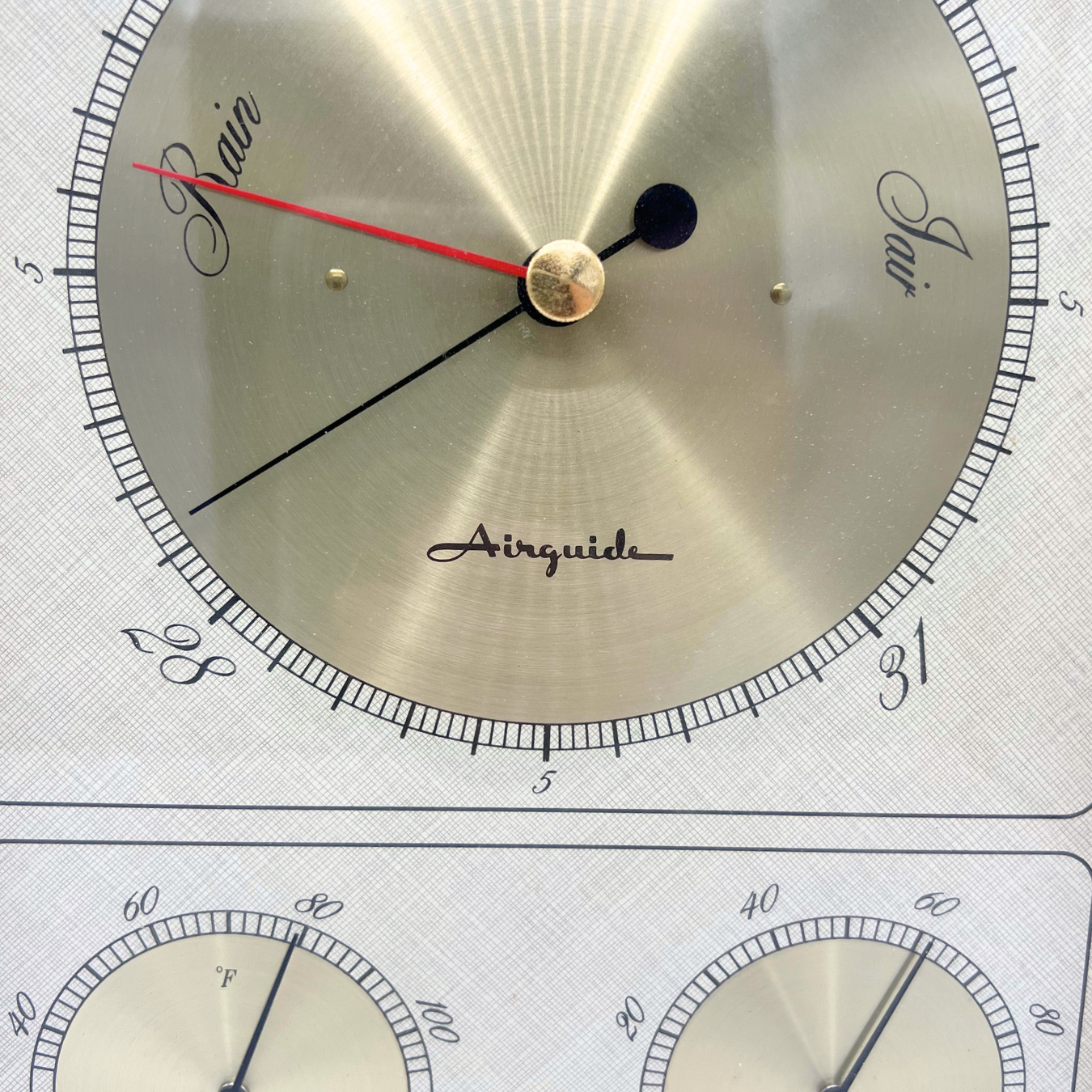 mid-century Airguide barometer